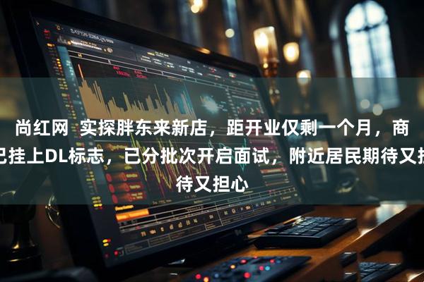尚红网  实探胖东来新店，距开业仅剩一个月，商场已挂上DL标志，已分批次开启面试，附近居民期待又担心
